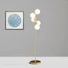 Floor Lamps Modern LED Living Room Bedside Lights Nordic Bedroom Glass Ball Standing Lamp Luminaire Home Decor Lighting Fixtures