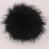 Bérets 5 pièces bricolage Nature fourrure de raton laveur Pompon vison pompons pompons pour écharpe gants hiver chapeau casquette couverture avec boucle