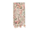 Écharpes simples et élégantes en coton frais et en lin, écharpe de couleur abricot pour femmes, grande fleur, châle à pompon fait à la main
