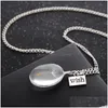 Pendant Necklaces Fashion Jewelry Dandelion Necklace Glass Terrarium Drop Delivery Pendants Dhppo