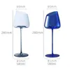 Wine Glasses 4/2/1Pcs 580ml Luxury Fashion Burgundy Bordeaux Goblet Big Belly Tasting Cup Party Bar Blue Champagne Wedding Red Glass