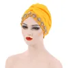 Vêtements ethniques mode à la main perles musulman Hijab chapeau casquette africaine mariage Turban femmes tresse chapeaux dames tête enveloppes Bonnets pour