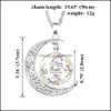 Anhänger Halsketten Christian Bibel Vers Mond Für Frauen Christen Schrift Glas Cabochon Charme Mode Schmuck Geschenk Drop Lieferung P Otiph