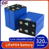 Batterie Lifepo4 3.2V 320Ah 310Ah, cellule Rechargeable au Lithium fer Phosphate, pour système solaire 12V 24V 48V, bateau, voiturette de Golf
