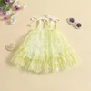 Robes de fille Mababy 3M-3Y enfant en bas âge bébé robe en Tulle fleuri a-ligne pour les filles vêtements d'été