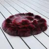 Pillow CX-D-35E American Style Genuine Fur Patchwork Winter Fashion Round