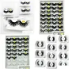 Valse wimpers 100 handgemaakte aanpassen Paksen 3D Mink Lashes 25mm extra lange FL -strip Fluffy voor make -up drop levering Health Beaut Dhte6