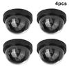 PCs Dummy Segurança Câmera CCTV Dome com adesivos de adesivo de luz LED vermelho piscando GDEALS GDEALS