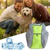 Couvercles de siège d'auto pour chien Veste de gilet de refroidissement pour chiens Evaporation Coat refroidisseur réglable avec une bande réfléchissante petite