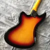 Guitarra eléctrica clásica Cougar con diapasón de madera de rosa, color atardecer, personalizado aceptado