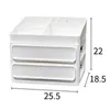 Badkameropslag organisatie plastic cosmetics doos stijlvol lade type gestratificeerde desktop dressoir organisator make -up houder juwelen case