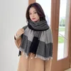 Scarves Elegant Autumn Winter Cashmere Women Scarf Travel All-match Shawls Thick Blanket Pashmina Fashion Ethnic Style Wraps