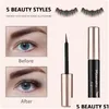 False Eyelashes 5 Pairs Magnetic Kits Upgraded With Double Eyeliner Reusable Cuttable Waterproof Lashes Applicator Drop Delivery Hea Dhmsc