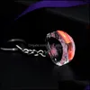 Schlüsselanhänger Lanyards Personalisiertes Design Colorf Fee Rose Blumenmuster Liebesform Kristall Strass LED-Licht Schlüsselanhänger Liebhaber Schlüssel Otfrz