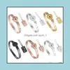 Браслет ожерелье моды влюбленные ювелирные ювелирные украшения Love Heart Lock Bangless Bangles Bangles Key Pendation Drop Delive Sets Otlbu