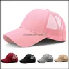 Ball Caps Fashion Street Cotton Camouflage Casual Summer Sun Visor Outdoor Hat High Horsetail Drop Delivery Accessories Hats Scarves Othom