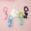 Keychains Car Keychain Cute Balloon Puppy Heart Pendant Key Chain For Women Student Bag Kawaii Couple Jewelry Gifts 2023