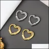 Hoop Huggie Simplelove Forme Petites Boucles D'oreilles Glamour Femmes Bijoux De Mode Creux Coeur 20220226 T2 Drop Livraison Dh9U3