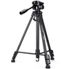 Tripods YUNTENG 390 VCT-390RM Aluminum Tripod With 3-Way Head Phone Holder Clip For Camera Vidicon