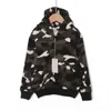 Kids Designer Jas Apen Hoodies Shark Big ABC Camo Jongens Meisjes Peuters Jas Lange Sleeeve Hoody Sweatshirts Kinderen Jeugd Kid Casual Mode Rits Trui Hoodie