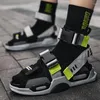 Sandals Summer Explosion Outdoor High Top Top Beach Shoes Fashion Men's Personality Trend Slippers Roman Men Plataforma