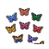 Acess￳rios para pe￧as de sapatos Butterfly Croc Charms PVC Buckcle Decoration Crog Birthday Party Presente para crian￧as menina adolescente Drop dh7yly