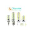 LED -gl￶dlampor Light G9 G4 BB E11 E12 14 E17 G8 DIMMABLE LAMPS 110V 220V Spotlight BBS 3014 SMD 64 152 LEDS SILLCONE BODY FￖR DROP DELIVE OTX6S