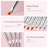 Nail Brushes 10 Size Manicure Tool Acrylic Drawing Pen UV Gel Line Brush Painting Art