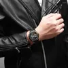 ساعة Wristwatches 2023 Top Fashion Skhegty Headon Watch رجال الأعمال يشاهد الرياضة الميكانيكية الفاخرة لتصميم المعصم Haiqin