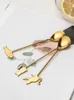 Dinnerware Sets Spoon And Fork Set Kitchen Items Gold Cutlery Accessories A Complete Of Tableware