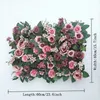 Decorative Flowers & Wreaths Plum Color Rose Dahlia Artificial Flower 60x40cm DIY Party Board Pink Romantic Wedding Decoration Background