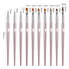 Nail Brushes 10 Size Manicure Tool Acrylic Drawing Pen UV Gel Line Brush Painting Art