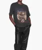 2023S AB PRINT VINTAGE T-SHIRT SAUX COLOR COLLER LAVE AEU AUE SNOWFLAKE T-shirt à manches courtes Femmes Designer Summer Polo Tops Qualité Wholesale