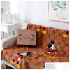 Blankets Four Seasons Soft Flannel Blanket Warm Sofa Nap Kids Adts Carpet Home Textiles Beddings Supplies 150X200Cm Drop Del Dhybt