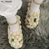 Slippers 2022New Designer EVA Bubble Slippers With Charms Pins Platform Sandals Men Women Fashion Message Bubble Slides Shoes Luxury 0128V23