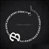 Charm Bracelets Dhs Women Fashion Jewelry 26 Letter Adjustable Bangle Alphabet Pendant Charms Bracelet Q343Fz Drop Delivery Dhmo0