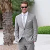 Abiti da uomo Uomo per matrimoni Grigio chiaro Uomo Occasioni formali Business Prom Giacca Pantaloni