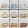 High Quality Designer Beach Bag Women Casual Totes Classic Luxury Handbag Fashion Shopping Handbags Large Denim Canvas Linen Sandy Tote178