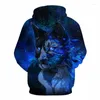 Herrtröjor män bläckfisk tentacle 3d tryck hoodie lös långärmad huva tröja streetwear sudaderas para hombre