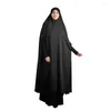 Etnik Giyim Eid Dua Giyim Uzun Khimar Müslüman Kadınlar Başörtüsü Kolsuz Tops Abaya Jilbab Ramazan Abayas İslami Niqab Hicabs