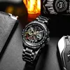 Wristwatches 2023 Top Fashion Brand Automatic Skeleton Watch Business Men Watches Luxury Mechanical Sports For Wrist HAIQIN DESIGN