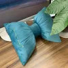 Pillow Nordic Car Soft Bow Velvet Back Head Neck Pillows Rest Knot Chair Padding Office Travel Sofa Decorative