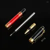 Luxury Wood Grain Metal Ballpoint Pen For Business Writing Gel Gift 11 PCS/Set