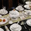 Dijksiesets Bowl en Dish Set huishoudelijk Hooggrade Bone China servies