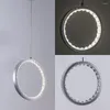 Lampade a sospensione Luci moderne per soggiorno Sala da pranzo Anelli circolari piccoli / medi / grandi Apparecchi di illuminazione a LED