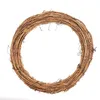 Decorative Flowers 35/25/20/15cm Rattan Craft Floral Hoop Wreath Frame DIY Dried Flower For Christmas Wedding Party Garland Decorations