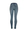 Jeans pour femmes HAOOHU Dames Mode Ripped Slim Chaîne Big Hole Denim Pantalon Streetwear Pantalon Crayon Sexy