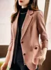 Damenanzüge 3XL 2XL XL L-S Vintage Eleganter Stil Femme Mode Overalls Casual Büro Blazer Frauen Jacken Langarm Kleidung Tops