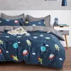 Beddengoed sets zeimon cartoon beddenboetes quilt cover kussensloop set 90 single dubbele kinderen planeet dekbed dekbeddente