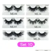 False Eyelashes 3D Mink Lashes Wholesale Vendor 30 Pairs Dramatic Eyelash Makeup Zoelove Lash Boxes Packaging 25Mm Bk Drop Delivery Dhvir